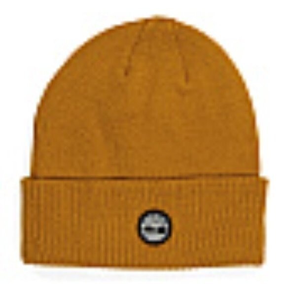 Timberland Men's Cuff Beanie with Rubber Logo - Picture 2 of 2